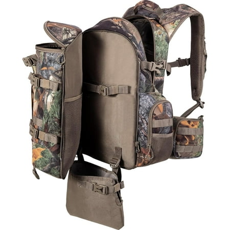 Large Hunting Backpack with padded weapon for Bow Rifle Hunting Gear Accessories 40L(New leaf camouflage)