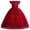 Red, variant on IDOPIP Girls Long Communion Princess Lace Dresses Flower Bridesmaid Pageant Party Wedding Floor Length Dance Evening Formal Gowns 11-12 Years Rainbow Purple