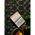 thumbnail image 2 of Furnish My Place Outdoor Collection Geometric Area Rug - 5 ft. 3 in. x 7 ft. 6 in. Black, Bohemian Rug for Living Room, Garden, Water Proof Carpet, 2 of 6