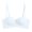 Light Blue-3, variant on Virmaxy Womens Wireless Bra Comfort Wirefree Comfort One Piece Gathering Breathable Bra Underwire Bra with Removable Straps Green-4 S