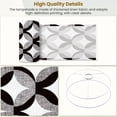 thumbnail image 4 of Lampshades 2 Pack Black white stylish geometric textured seamless Round shapes 13"x13"x10" Light Shade for Table Lamps Floor Lamp Shades Lampshade Replacement Easy Assembly, 4 of 8