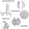 thumbnail image 3 of Charnières Pliantes Réglables pour Chevalets en Plastique Transparent, Plaque de Chevalet avec Utilisation Polyvalente pour Accessoires de Mariage et Expositions d'Affaires, Chevalet Photo à la Maison (30 Pack), 3 of 5
