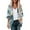 Blue, variant on TMOYZQ Women's 3/4 Sleeve Beach Cover Ups Lightweight Chiffon Open Front Kimono Cardigan Casual Summer Loose Bikini Cardigan Outerwear Bathing Suit Cover Up