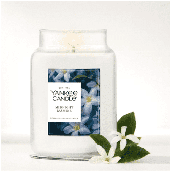 Yankee Candle Midnight Jasmine Scented Candle, 22oz Large Jar