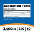 thumbnail image 5 of Nutricost Beta-Alanine Supplement Capsules 3400mg, 240 Capsules (60 Servings), 5 of 5