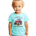 thumbnail image 2 of Promoted to Big Brother Red Tractor Shirt for Boys Farm Sibling Reveal Pregnancy Announcement Tee Chill Shirt 3T, 2 of 8