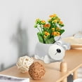 thumbnail image 4 of ornament decor,Resin Sleeping Pet Succulent Flower Pot Creative Garden Desktop Pot Decoration,Gray, 4 of 5
