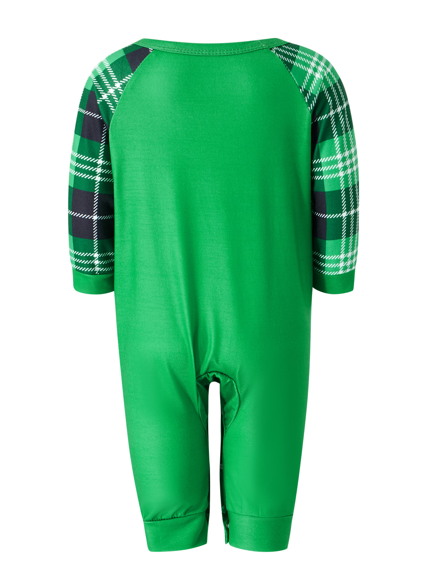 Christmas Family Pajamas Matching Sets Xmas Matching Pjs, Long Sleeve Deer Tops + Plaid Pants Set for Adults, Kid, Baby, Dog - image 3 of 6