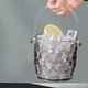 thumbnail image 3 of Price cut Ice Bucket, Small Clear Acrylic Ice Balls Container Champagne Beer Wine Chiller With Handle For Freezer Cocktail Bar Party, 4.7 X 4.9 In, 3 of 3