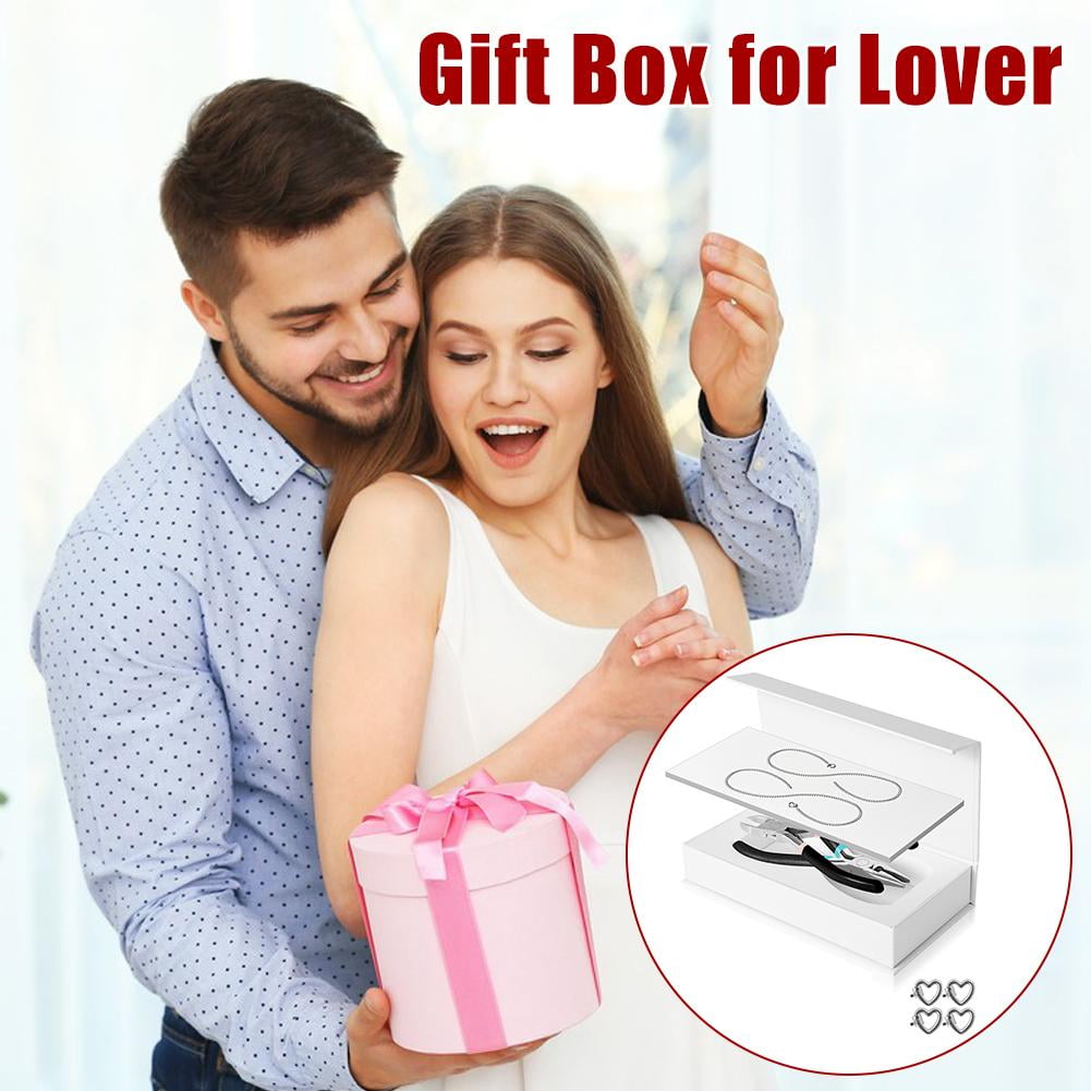 Blarkrus Infinity Symbol Couples Bracelet Making Kit, Easy Fun Craft Activity for Partners, Romantic Gift for Valentine's Day or Special Occasions