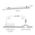 thumbnail image 2 of Dals Lighting Lnr48-Cc Boulevard 48" Selectable White Led Wafer Recessed Trim - White, 2 of 5
