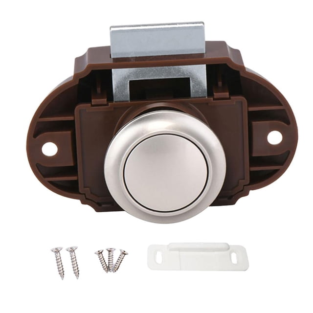 Pulsador De Botón De Bloqueo Soledad 20mm / 26mm Cerradura Sin Llave Lock Perilla De Pestillo De Bloqueo Marrón B