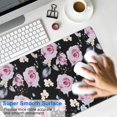 thumbnail image 4 of Long Mouse Pads for Desk,Pioneer Flower Floral Print Pattern Desk Mats on Top Of Desks, Desk Mouse Pad Extra Large with 3mm Non-Slip Base and Stitched Edge for Gaming,Office,Work,Home 31.5"x11.8", 4 of 6