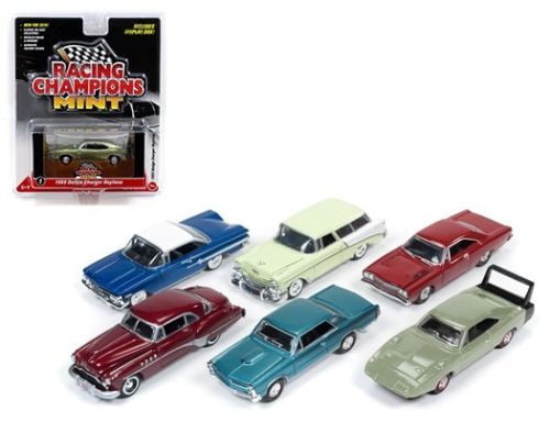 MINT RELEASE 1 SET A SET OF 6 CARS 1/64 DIECAST BY RACING CHAMPIONS RC001A 