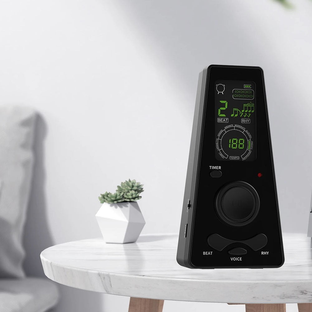 Electronic Digital Metronome Timer With Volume and Beat Speed Control