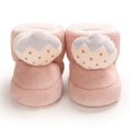 thumbnail image 6 of Generic Clearance Shoes for Girls Baby Boys Cotton Booties Winter Warm Slippers Toddler Non Slip Ankle Boots House Socks Shoes for Casual Breathable Shoe ﻿(6-12 Months,Pink), 6 of 8