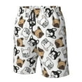 thumbnail image 5 of Naloa French Bulldog3 Men's Beach Shorts, Surfing shorts, Swim trunks, Quick Dry Swim Trunks for Surfing Beach Fun - 3X-Large, 5 of 9