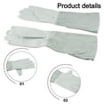 thumbnail image 2 of M/L/Xl Cowhide Gardening Flower Pruning Long Sleeved Protective Gloves White M, 2 of 9