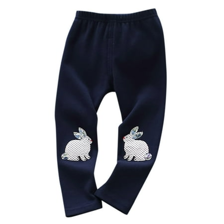 

PINQI Baby Lightweight Joggers Toddler Kids Child Baby Girls Cute Animals Pants Trousers Casual Active Sweats Pants Elastic Waist for 1-6 Years(NY2 5-6 Years)