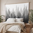 thumbnail image 3 of Vintage Forest Grey, Tapestry for Bedroom Wall Hanging Tapestry, Modern Gradient Aesthetics Color Decor Ceiling Backdrop Tapestries Poster Blanket Wall Decor for Teens Room Living Room Dorm 59" x 90", 3 of 8