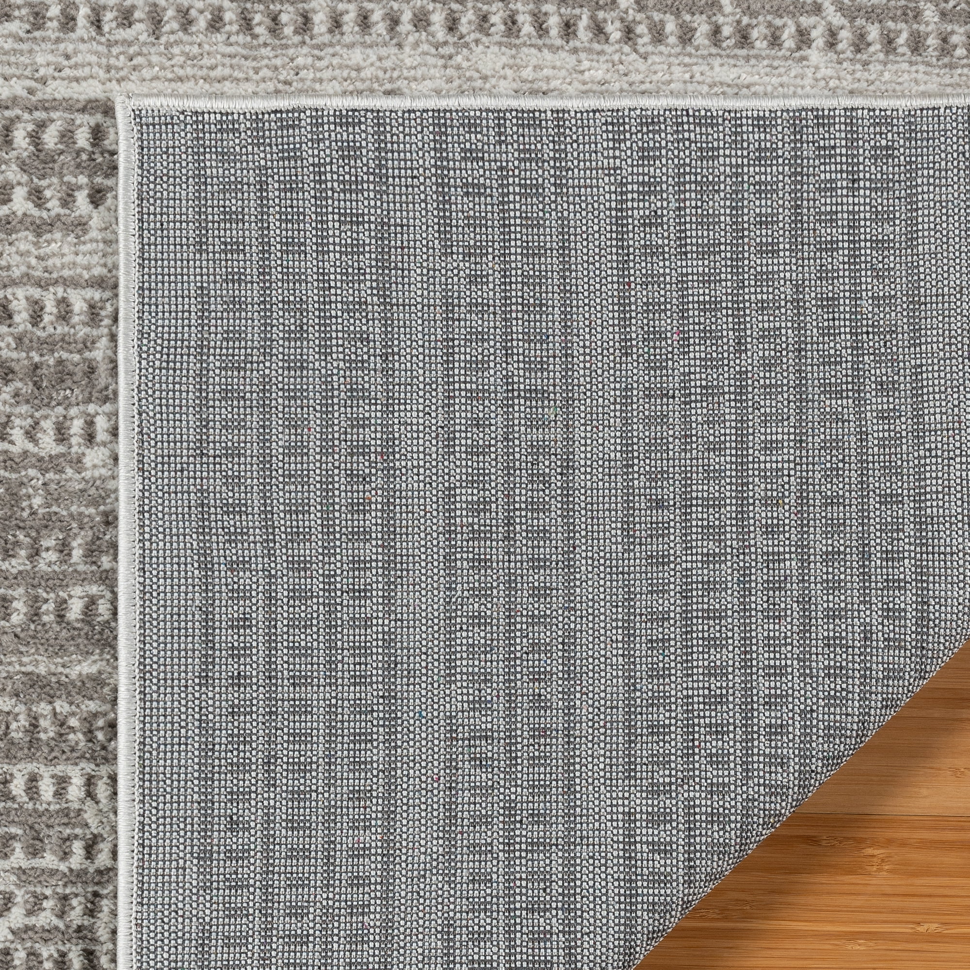 Gertmenian Missha Dario Modern/Contemporary Striped Dark Gray Indoor Area Rug, 2x6 Runner