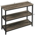 thumbnail image 2 of Alden Design Industrial Entryway Console Table with Open Shelves, Taupe, 2 of 10