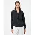thumbnail image 3 of Buttoned Saten Shirt, 3 of 6
