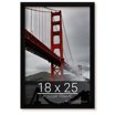 18x25 Frame Black Solid Wood Picture Frame | 0.75 Inch Moulding Width ...