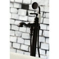 thumbnail image 3 of Kingston Brass KS7015RL Royale Freestanding Tub Faucet with Hand Shower, Oil Rubbed Bronze, 3 of 8