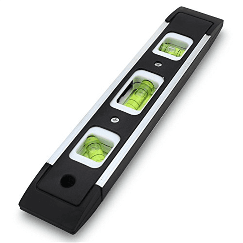 XtremepowerUS 9 Inch Magnetic Aluminum 3 Vials Torpedo Level by Stark