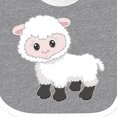 thumbnail image 4 of Inktastic Cute White Lamb Boys or Girls Baby Bib, 4 of 4