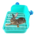 thumbnail image 4 of Rabbit Toilet Box Tray Pets Hamster Indoor Potty Trainer Guinea Pig Green, 4 of 8