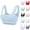 Beige, variant on ATOYSOY Breathable Sport Bras for Women Seamless High Support Wireless Bras (Beige,L)