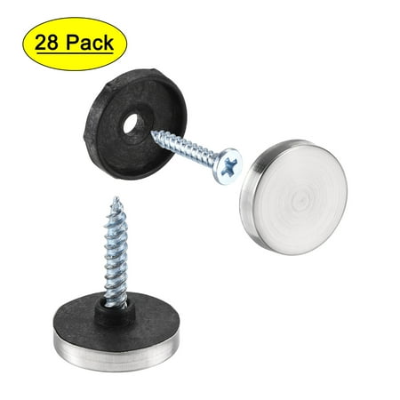 

Uxcell 18mm Mirror Screws Silver Tone 201 Stainless Steel 28 Pack