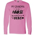 thumbnail image 3 of Inktastic My Grandma is a Nurse and a Hero Long Sleeve T-Shirt, 3 of 5