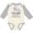 Natural and Heather, variant on Inktastic My Uncle Loves Me to the Moon and Back Elephant Family Boys or Girls Long Sleeve Baby Bodysuit