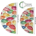 thumbnail image 3 of FMSHPON Easter Tree Skirt Colorful Eggs Bunny Xmas Christmas Tree Skirt Stand Mat for Holiday Party Decoration Indoor Outdoor 48 inches, 3 of 6