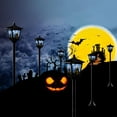 thumbnail image 4 of Kanstar Halloween Mini 2 Pack 40-Inch Solar Powered Vintage Street Lights,Solar Post Light for Garden Pathway Lawn, 4 of 7
