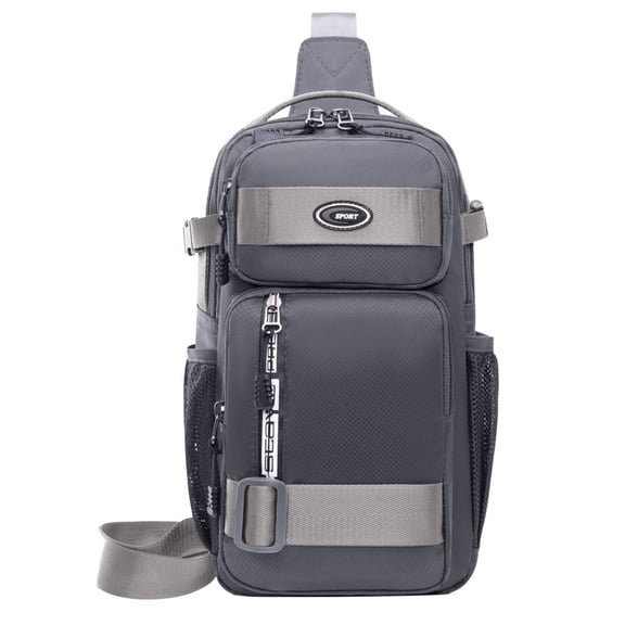 HCTSHG EDC Sling Bag Crossbody Backpack Sport Bag Pack Chest Shoulder Bag for Men One Strap Motorcycle for Hiking Walking Biking Travel Cycling with USB Charger Port
