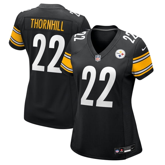 Women's Nike Juan Thornhill Black Pittsburgh Steelers Team Game Jersey