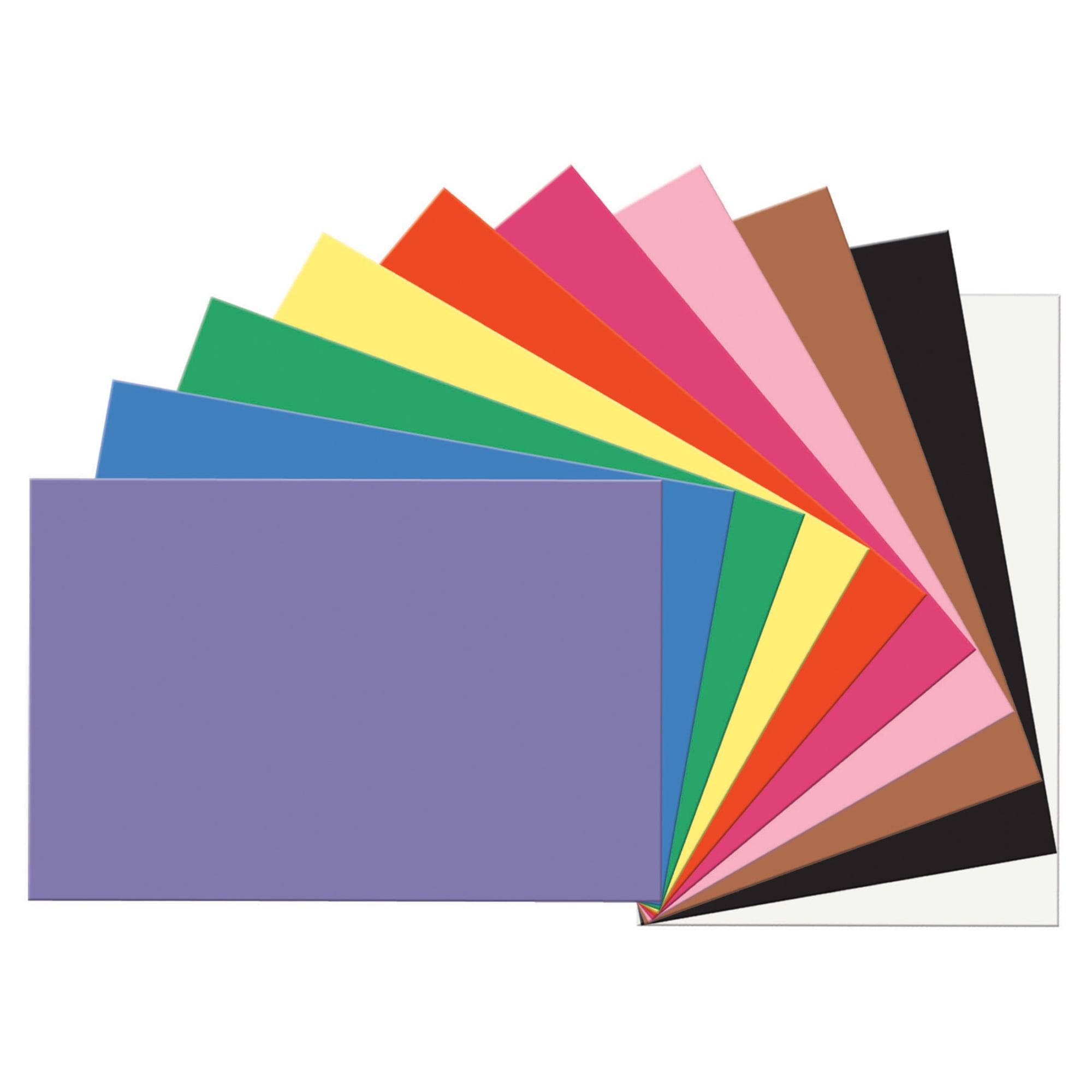 Pacon® SunWorks® Construction Paper, 12" x 18", Assorted Colors 50 Sheets per pack, 5 packs