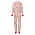 thumbnail image 3 of EYIIYE Family Matching Christmas Pajama Set, Christmas Tree Print Long Sleeve Tops Elastic Waist Pants for Fall Winter, 3 of 8