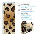 thumbnail image 2 of Gold and Brown Of Leopard Print Hot Yoga Mat Towel Non Slip for Hot Yoga - Quick-Drying Yoga Mat Cover with 4 Corner Pockets with Travel Bag - Hot Yoga Towel Non Slip 74"x26", 2 of 6