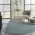 thumbnail image 5 of 8' Aqua Round Power Loom Area Rug, 5 of 9