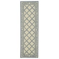 thumbnail image 5 of SAFAVIEH Chelsea Alecia Geometric Borders Wool Runner Rug, Ivory/Light Blue, 2'6" x 10', 5 of 9