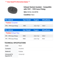 thumbnail image 2 of Exhaust System Insulator - Compatible with 1991 - 1995 Isuzu Pickup - Walker, 2 of 2