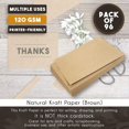 thumbnail image 4 of Kraft Brown Stationery Paper for Crafts, Letter Size (8.5x11 In, 96 Sheets), 4 of 8
