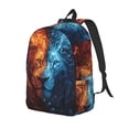 thumbnail image 1 of Fotbe Red And Blue Fire Lion Mochila de Lona con Estampado, Mochila Duradera, Mochila Versátil de Alta Calidad, Mochila Compacta Vintage-Small, 1 of 5