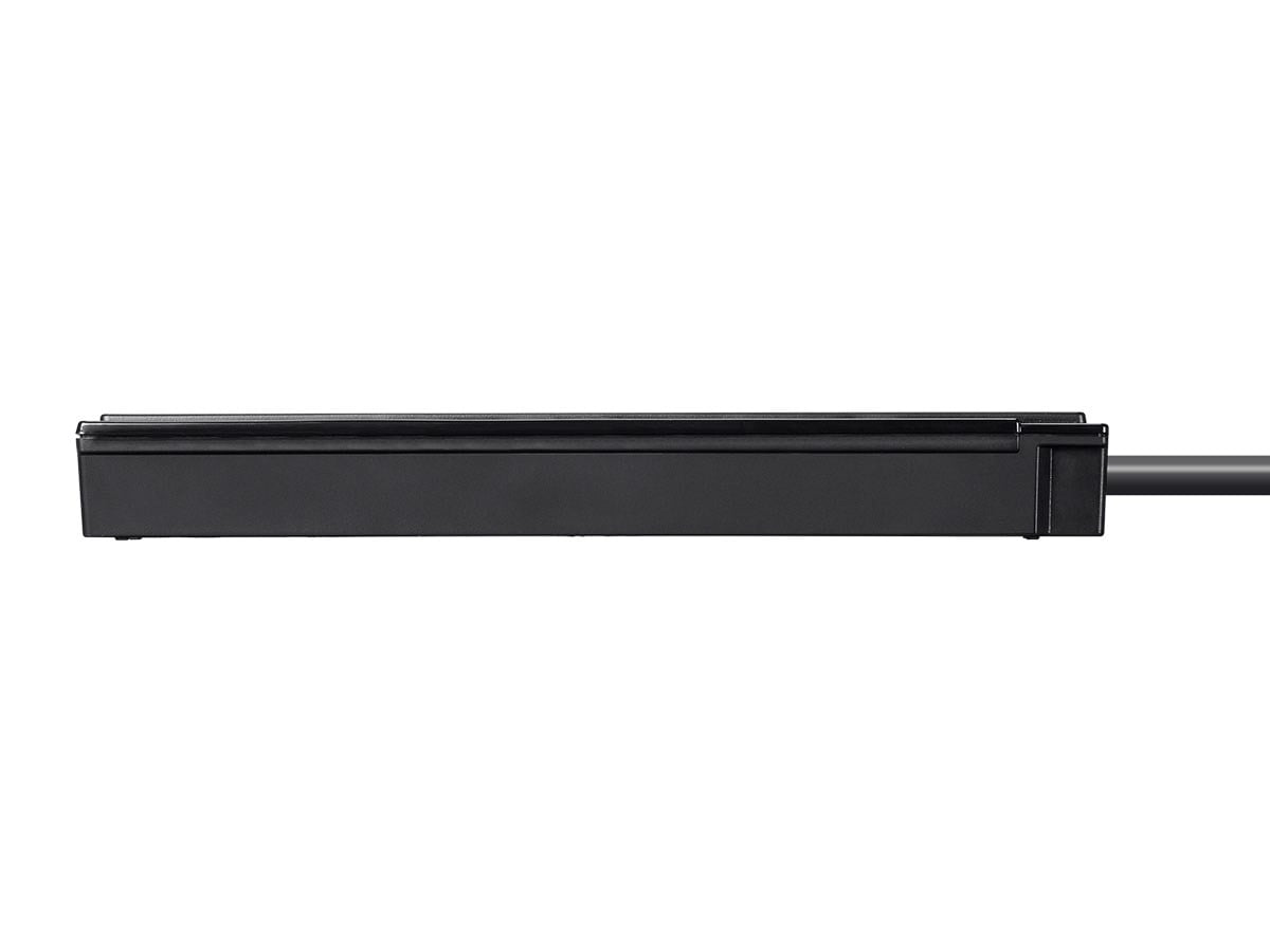Monoprice 6 Outlet Surge Protector Power Strip - 2 Feet - Black (2 Pack) Heavy Duty Cord | UL Rated, 201 Joules, 1800-watt capacity