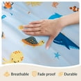 thumbnail image 6 of LuxClub Twin Bed Sheet Set, Deep Pocket, Wrinkle Resistant, Blue Whales, 3 Piece, 6 of 10